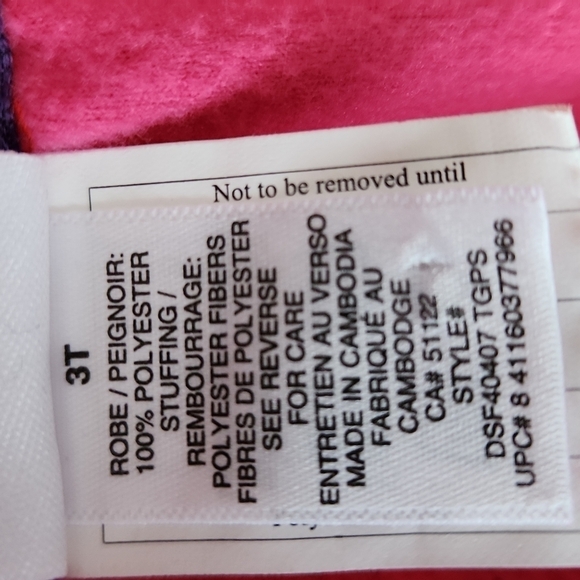 Disney robe, size 3 - Picture 4 of 5